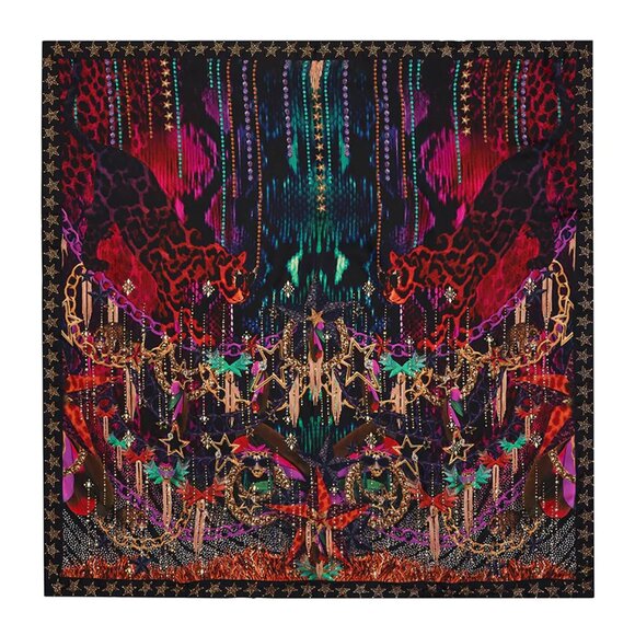 Camilla Rocket Woman Large Square Scarf b50E - Picture 1 of 5